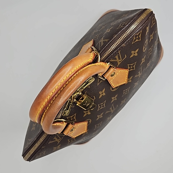 Authentic Louis Vuitton LV Alma PM Monogram Handbag Tote w/ Dust bag, Lock & Key - Picture 8 of 17